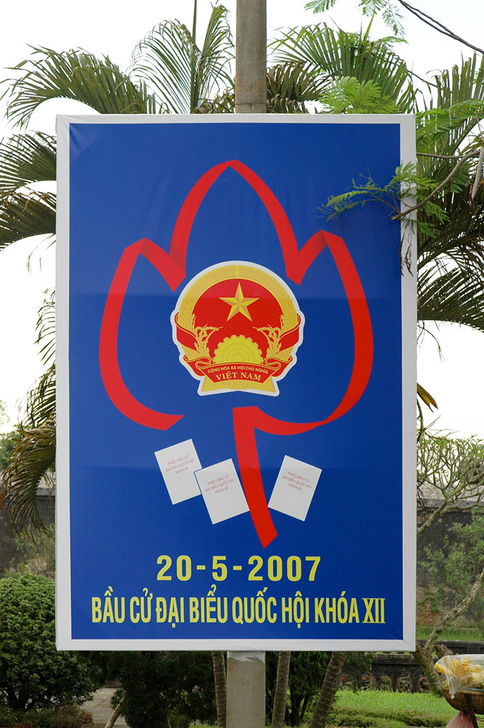 Foto Wahlplakat Vietnam