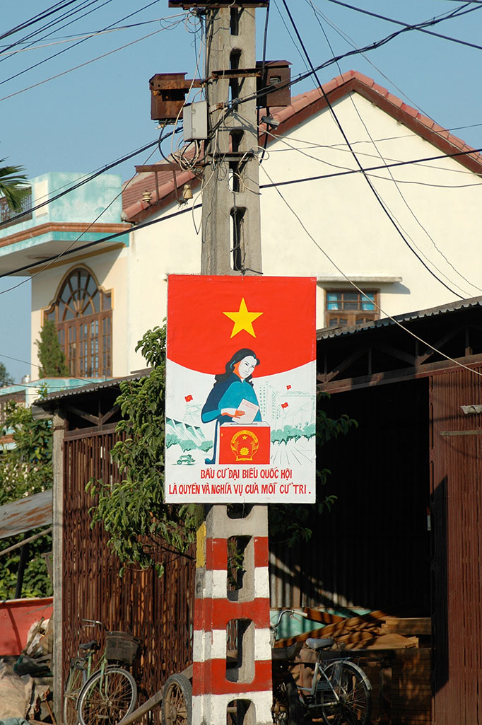 Foto Wahlplakat Vietnam