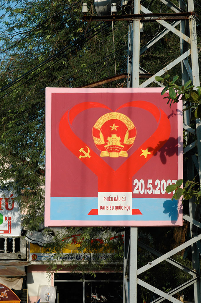 Foto Wahlplakat Vietnam